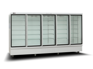 فریزرهای ویترینی ایستاده مدل الماس پنچ درب یکطرفه