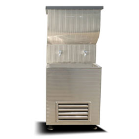 آبسردکن دو شیر ایستاده استیل