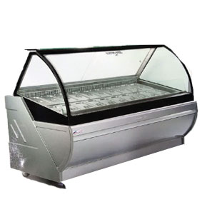 فریزر شیشه خم ( یک و نیم متری ) بن ماری دار غزال