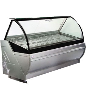 فریزرهای شیشه خم بن ماری دار غزال 2 متری